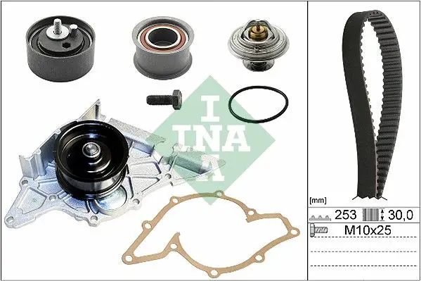 Handler.Part Water pump & timing belt set INA 530017830 1