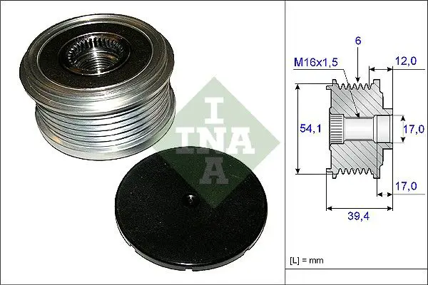 Handler.Part Alternator freewheel clutch INA 535009010 1