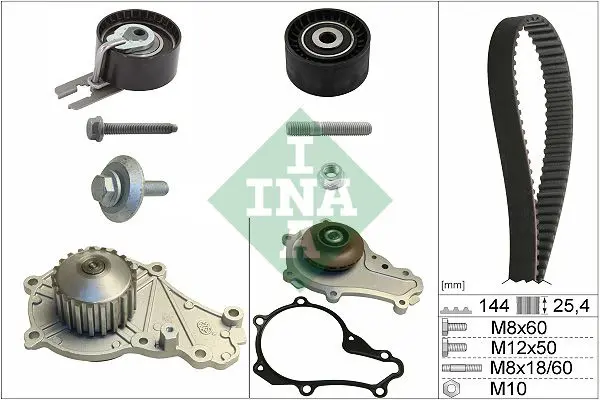 Handler.Part Water pump & timing belt set INA 530023930 1