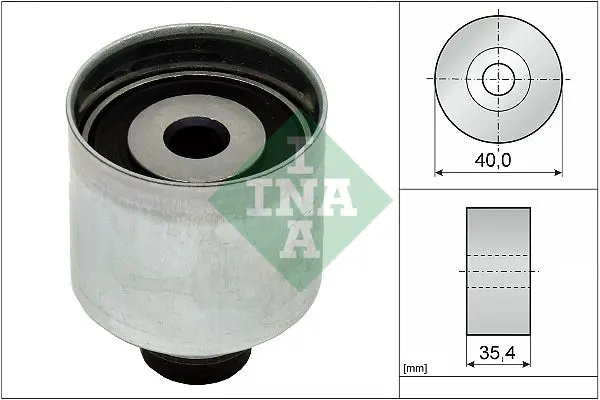 Handler.Part Deflection/guide pulley, timing belt INA 532034910 1