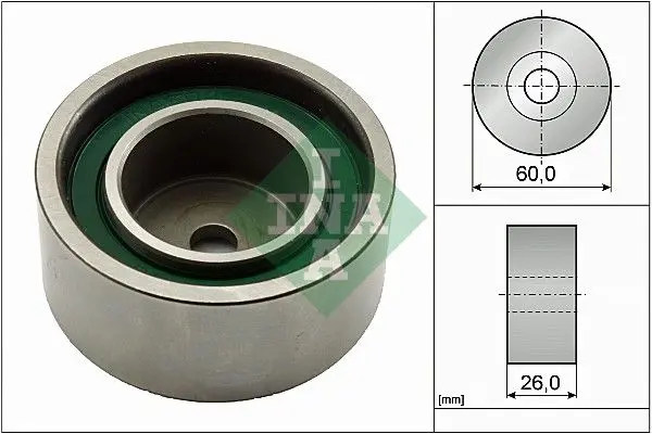 Handler.Part Deflection/guide pulley, v-ribbed belt INA 532036720 1