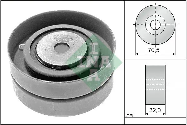 Handler.Part Deflection/guide pulley, timing belt INA 532042610 1