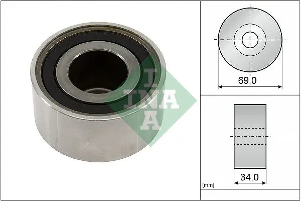 Handler.Part Deflection/guide pulley, timing belt INA 532046110 1