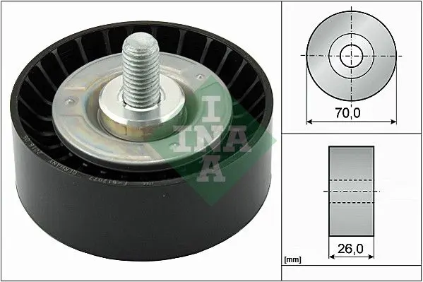 Handler.Part Deflection/guide pulley, v-ribbed belt INA 532047510 1