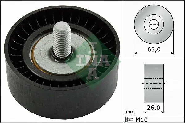 Handler.Part Deflection/guide pulley, v-ribbed belt INA 532047910 1