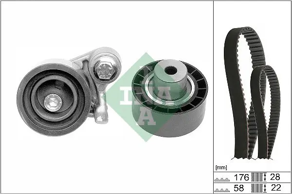 Handler.Part Timing belt set INA 530034810 1