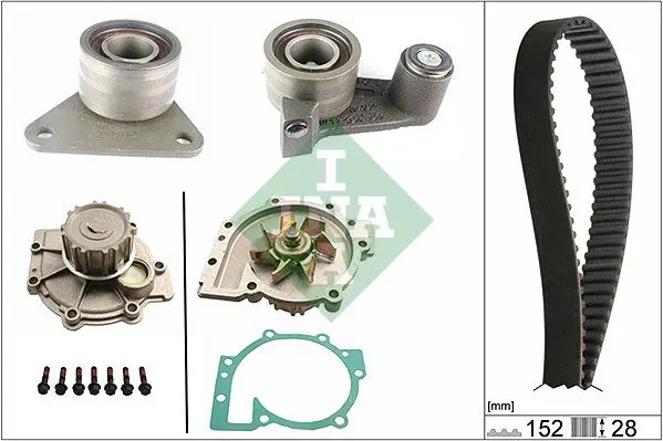 Handler.Part Water pump & timing belt set INA 530034930 1