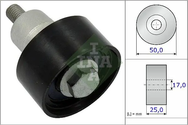 Handler.Part Deflection/guide pulley, timing belt INA 532075310 1