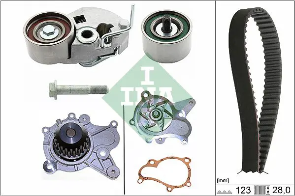 Handler.Part Water pump & timing belt set INA 530054231 1