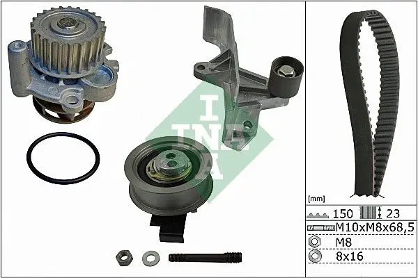 Handler.Part Water pump & timing belt set INA 530054630 1