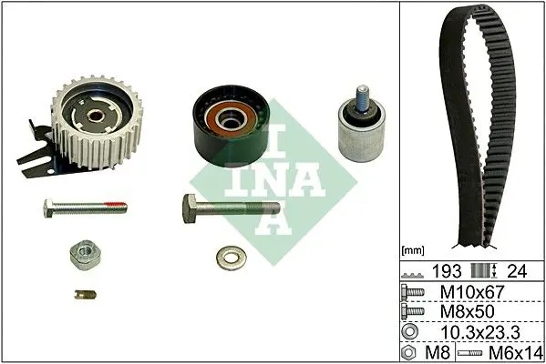 Handler.Part Timing belt set INA 530061910 1