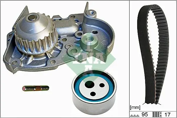 Handler.Part Water pump & timing belt set INA 530001831 1