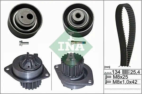 Handler.Part Water pump & timing belt set INA 530005530 1