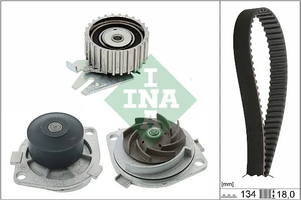 Handler.Part Water Pump & Timing Belt Set INA 530022131 1