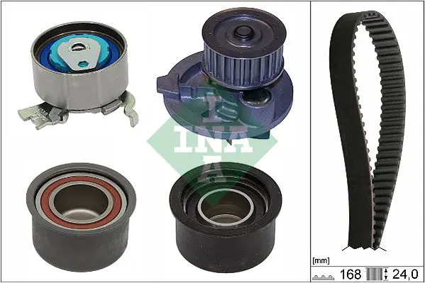 Handler.Part Water Pump & Timing Belt Set INA 530044430 1