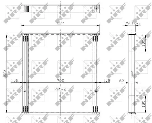 Handler.Part Charge Air Cooler NRF 19018 5