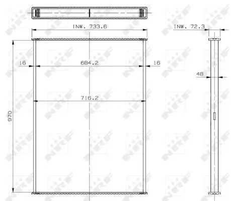 Handler.Part Radiator, engine cooling NRF 29564 5