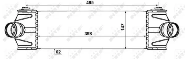 Handler.Part Intercooler, charger NRF 30037 5