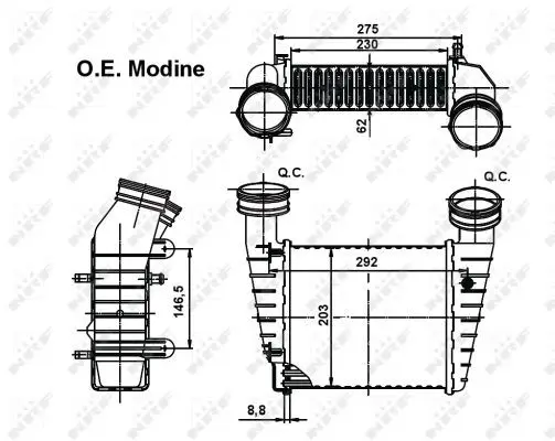 Handler.Part Intercooler, charger NRF 30138 5