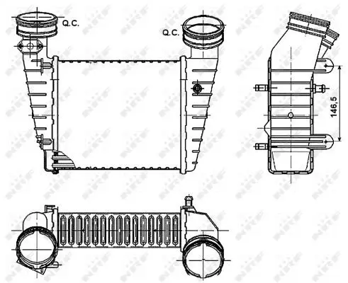 Handler.Part Intercooler, charger NRF 30147A 5