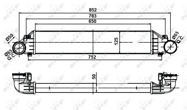 Handler.Part Intercooler, charger NRF 30161A 5