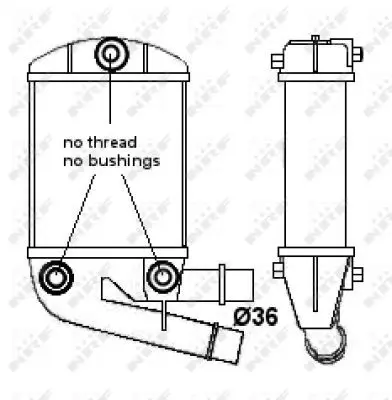 Handler.Part Intercooler, charger NRF 30167A 3