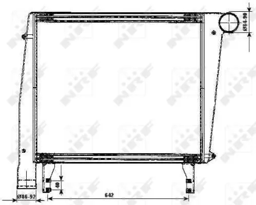 Handler.Part Intercooler, charger NRF 30171 5