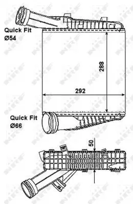 Handler.Part Intercooler, charger NRF 30198 5