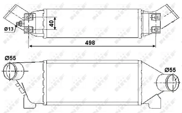 Handler.Part Intercooler, charger NRF 30259 5