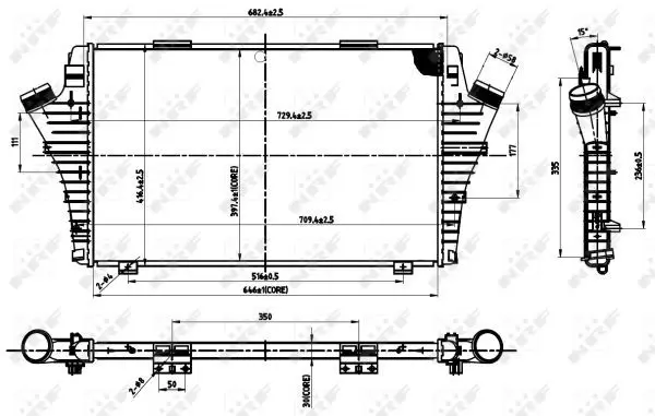 Handler.Part Intercooler, charger NRF 30279 5