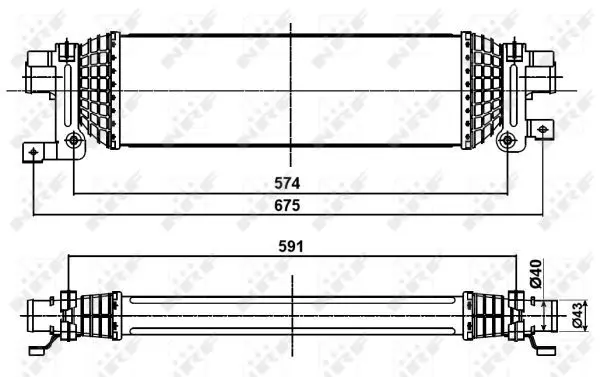 Handler.Part Intercooler, charger NRF 30285 5