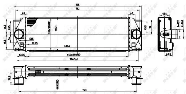 Handler.Part Intercooler, charger NRF 30310 5