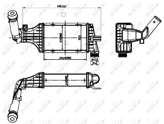 Handler.Part Intercooler, charger NRF 30428 5