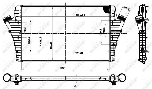 Handler.Part Intercooler, charger NRF 30475 5