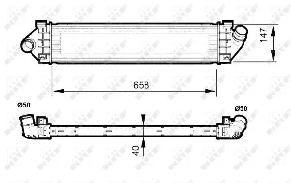 Handler.Part Intercooler, charger NRF 30515 5