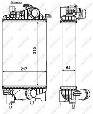 Handler.Part Intercooler, charger NRF 30469 5