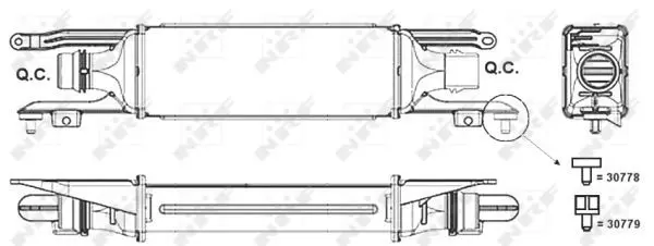 Handler.Part Intercooler, charger NRF 30778 5