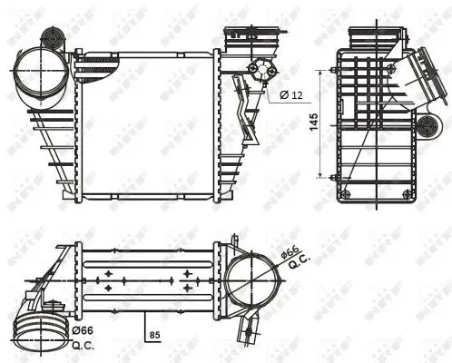 Handler.Part Intercooler, charger NRF 30838 5