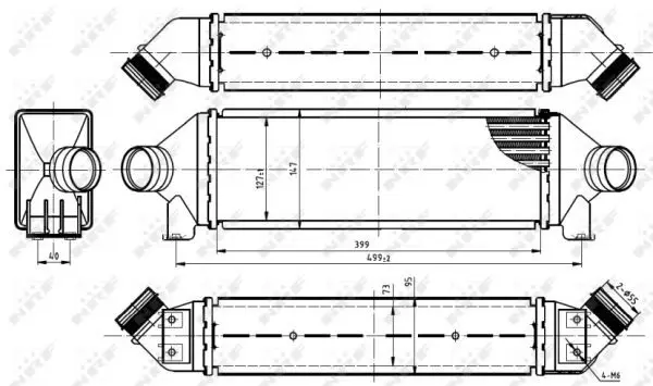 Handler.Part Intercooler, charger NRF 30887 5