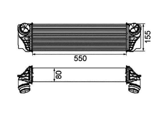 Handler.Part Intercooler, charger NRF 30793 5