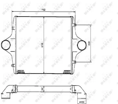 Handler.Part Intercooler, charger NRF 309015 5