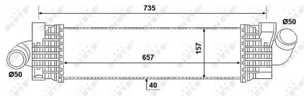 Handler.Part Intercooler, charger NRF 30906 5