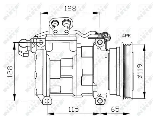 Handler.Part Compressor, air conditioning NRF 32122 1