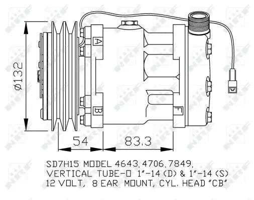 Handler.Part Compressor, air conditioning NRF 32130 3