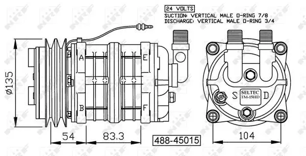 Handler.Part Compressor, air conditioning NRF 32157G 1