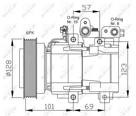 Handler.Part Compressor, air conditioning NRF 32204 5