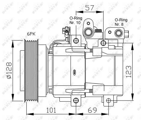 Handler.Part Compressor, air conditioning NRF 32204G 5