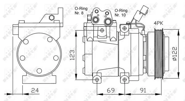 Handler.Part Compressor, air conditioning NRF 32205 5