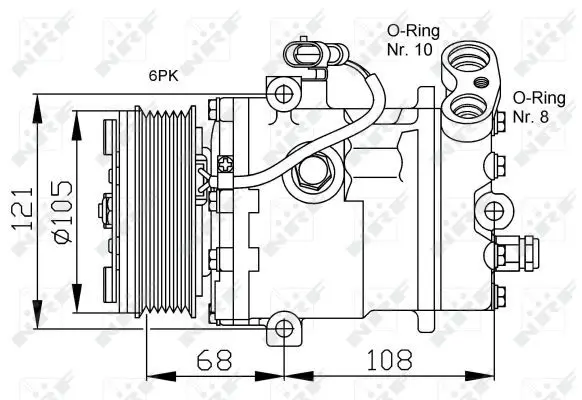 Handler.Part Compressor, air conditioning NRF 32232 5