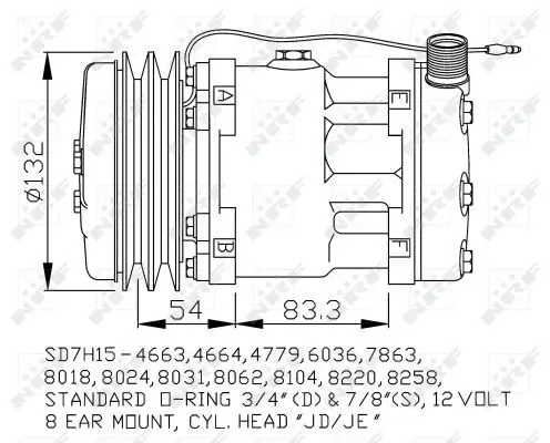 Handler.Part Compressor, air conditioning NRF 32238 5